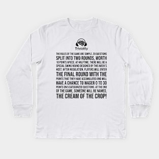 Rules Of The Game Kids Long Sleeve T-Shirt